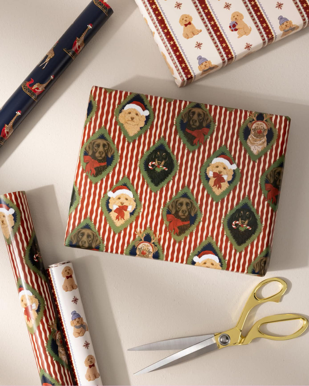 Christmas Animals Wrapping Paper 3 Pack