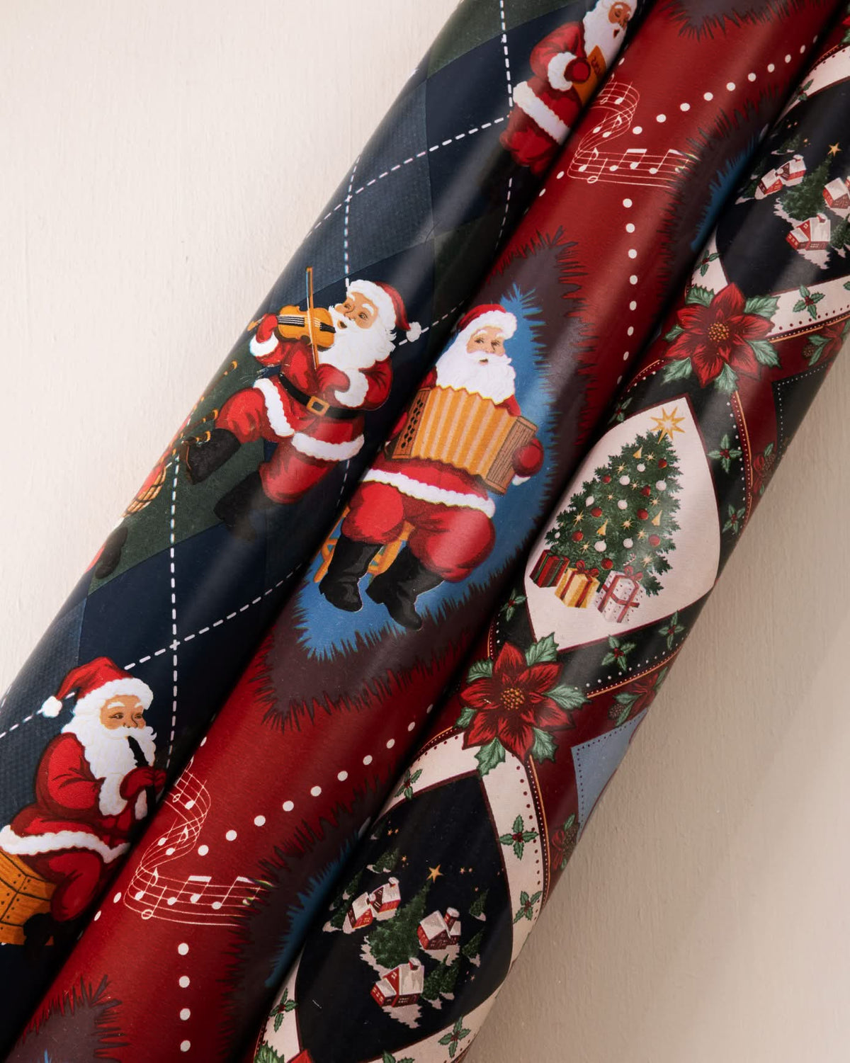 Christmas Santa Wrapping Paper 3 Pack