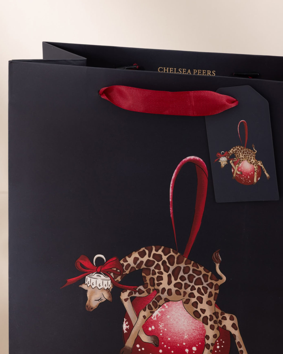 Christmas Giraffe Print Gift Bag 3 Pack