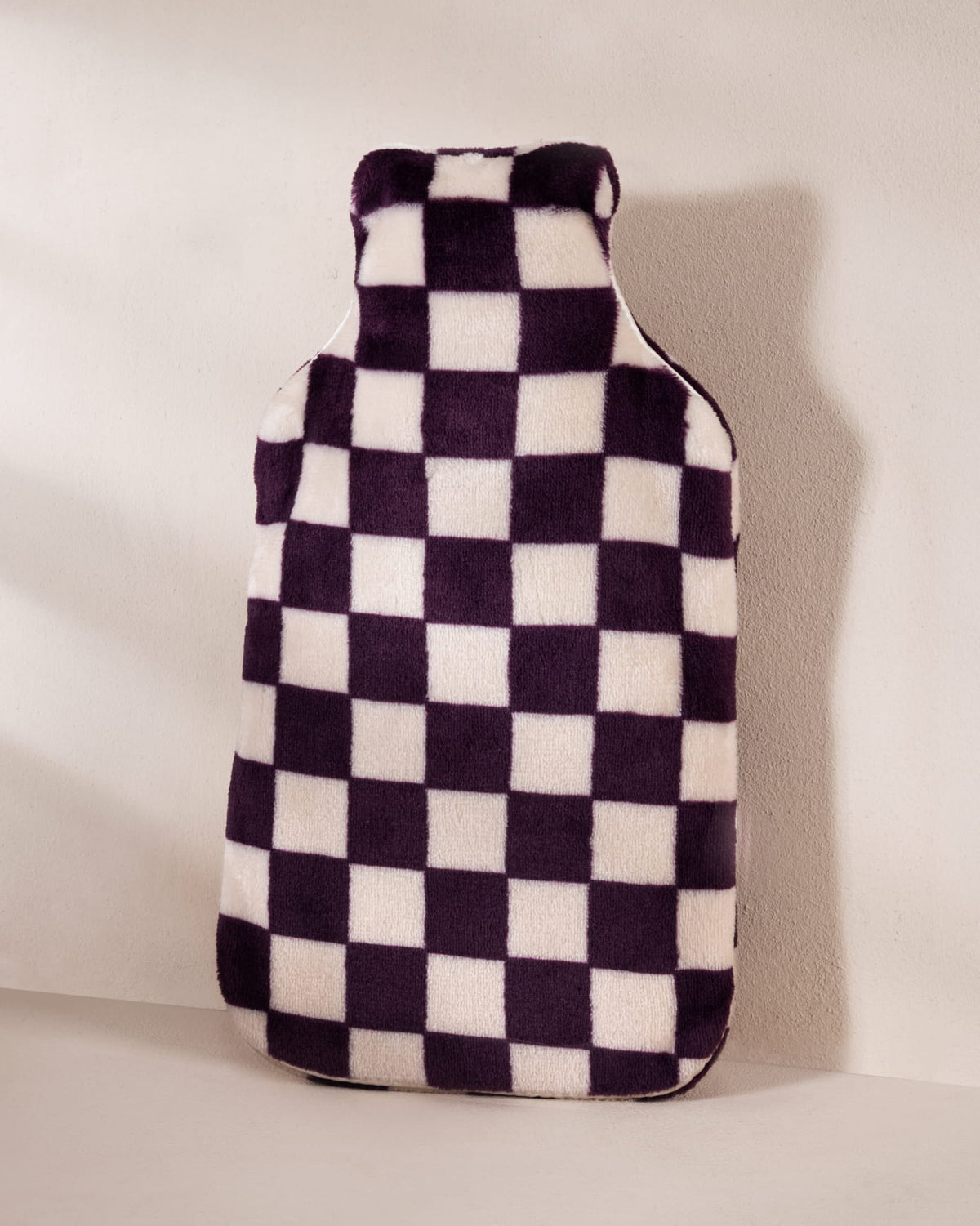 Velvet Checkerboard Hot Water Bottle