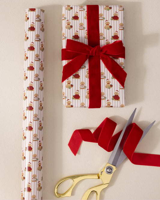 Chip the Christmas Cockapoo Dog Print Wrapping Paper