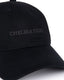 Cotton Twill Logo Embroidered Baseball Cap - Black
