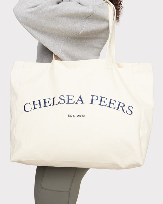Cotton Embroidered Logo Tote Bag – Chelsea Peers