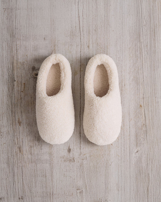 Faux Sheepskin Borg Slippers