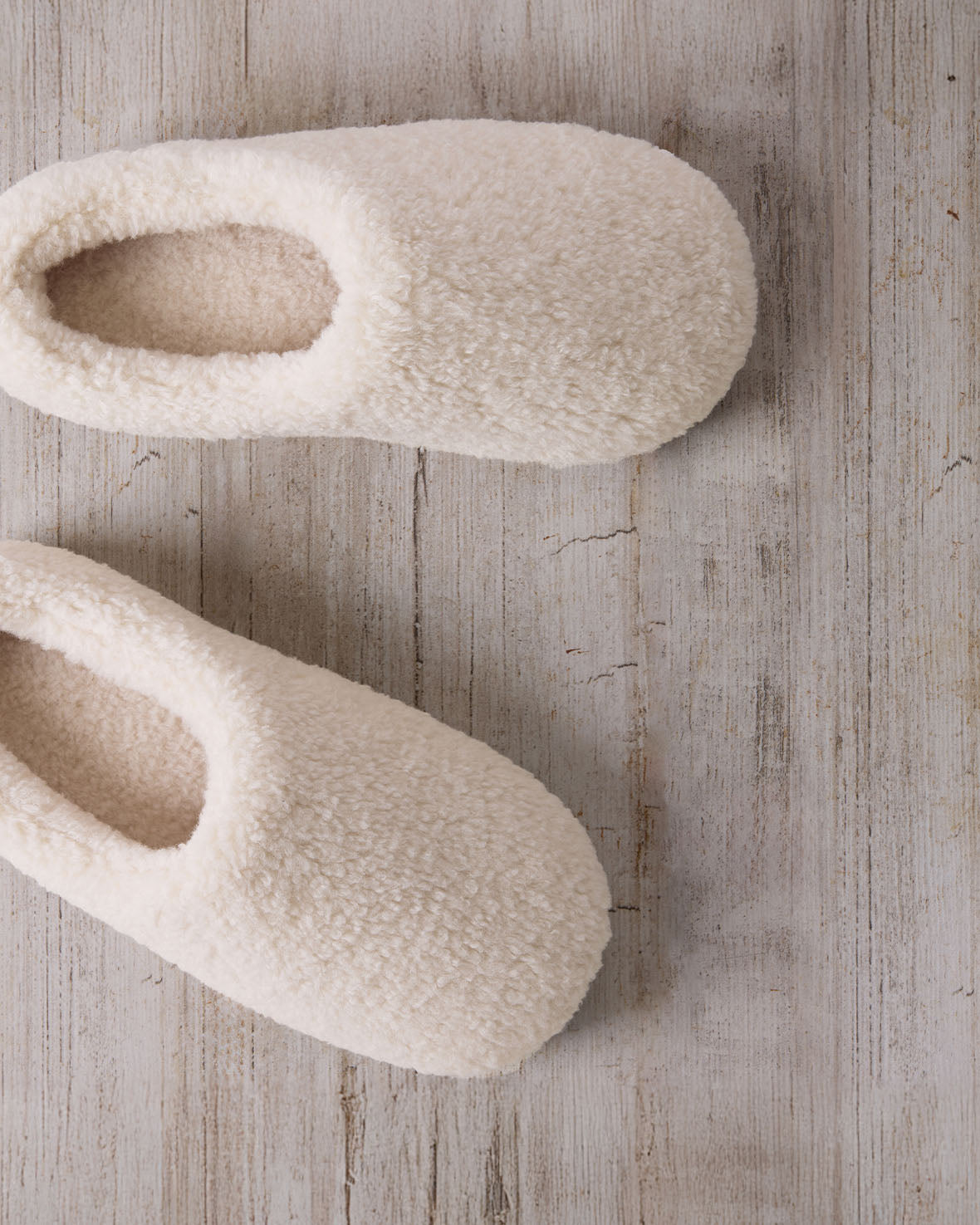 Faux Sheepskin Borg Slippers