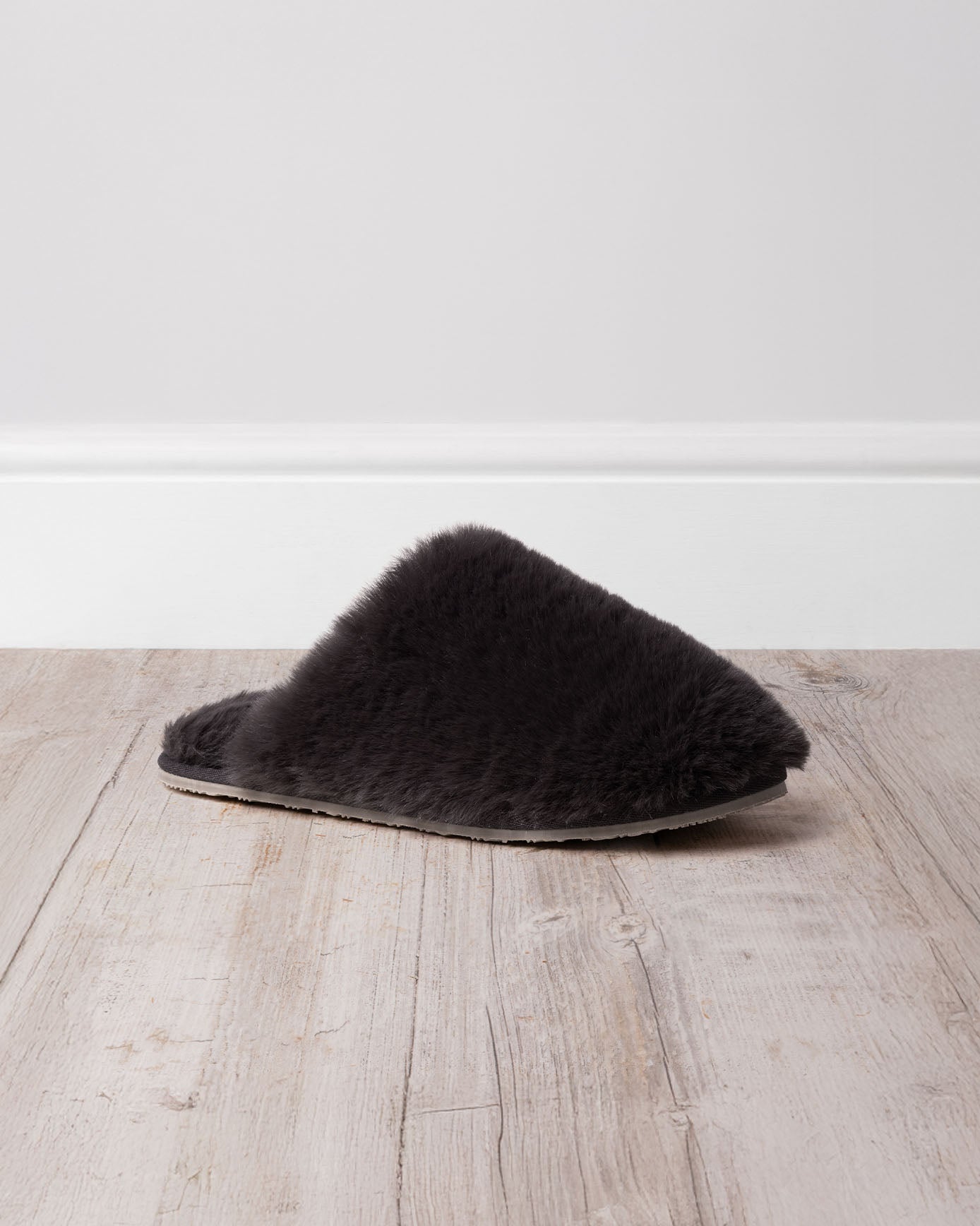 Faux Fur Slip-On Mule Slippers