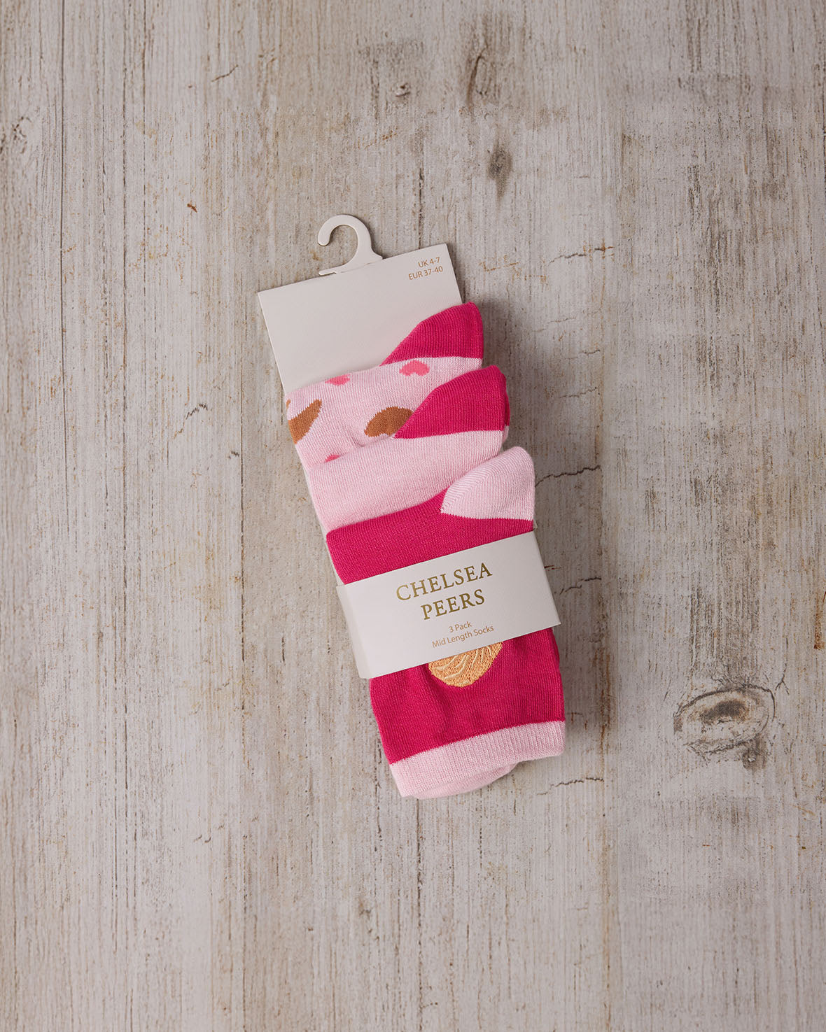 Croissant Socks 3 Pack
