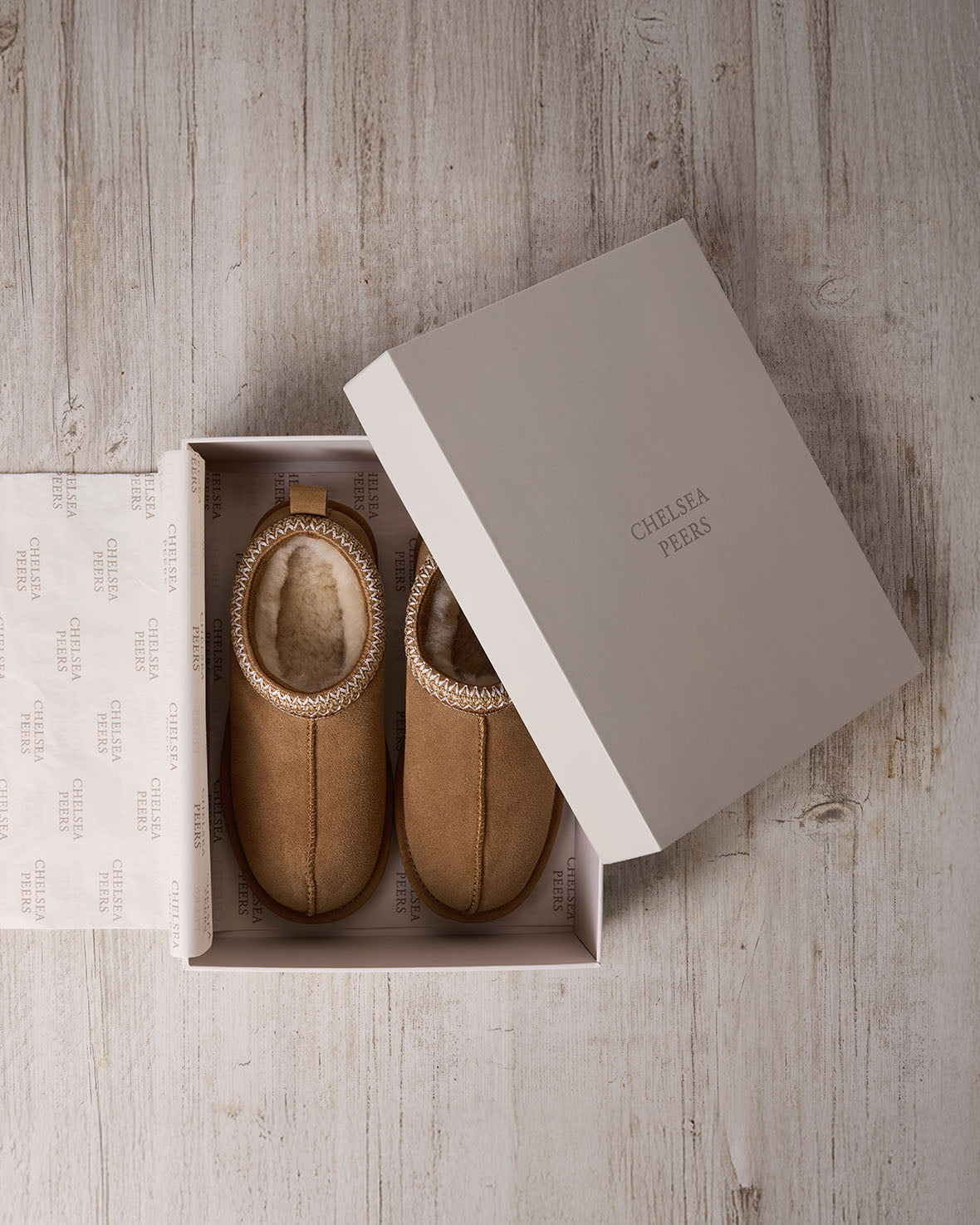 Suede Sheepskin Short Boot Slippers - Tan