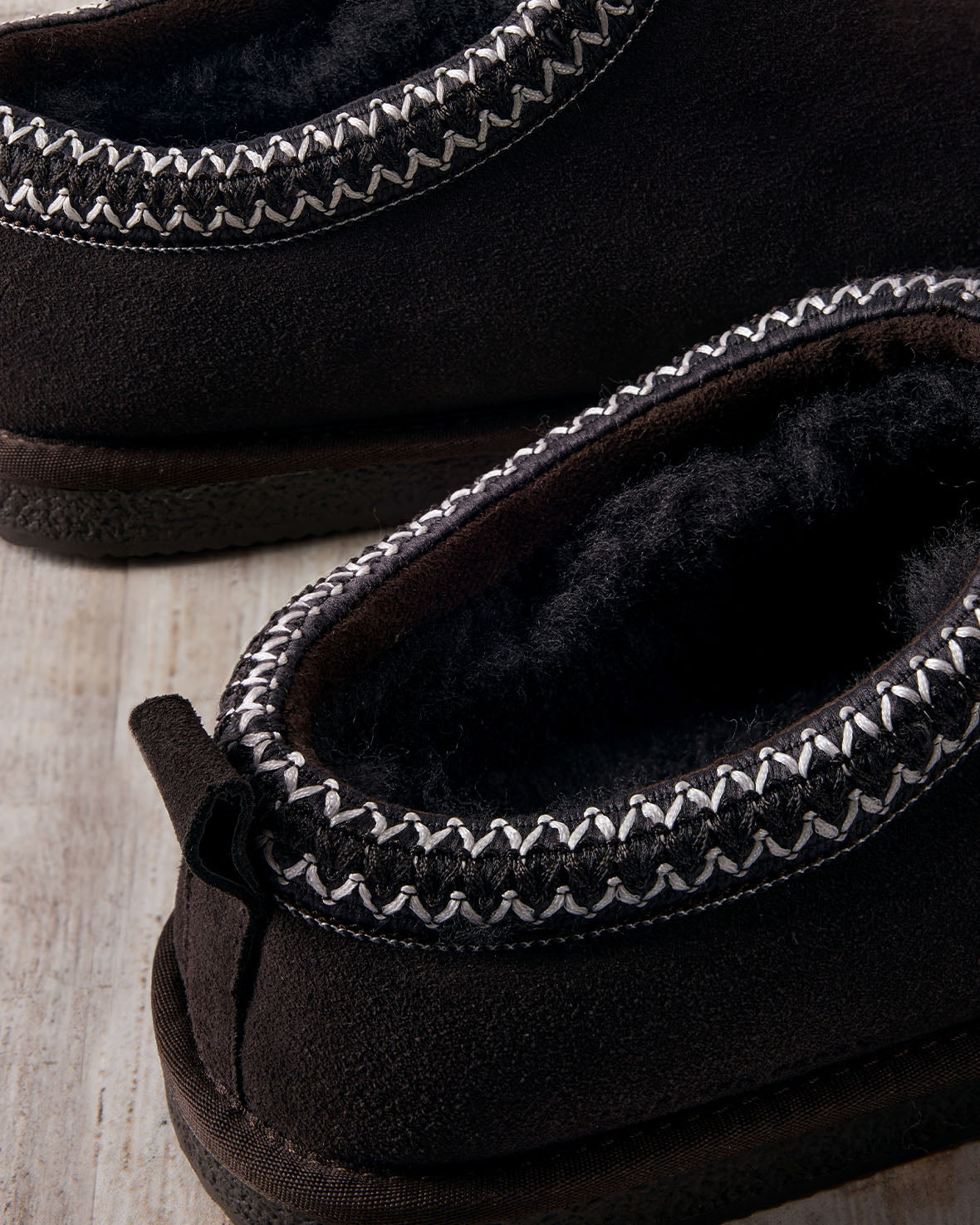 Suede Sheepskin Short Boot Slippers - Brown