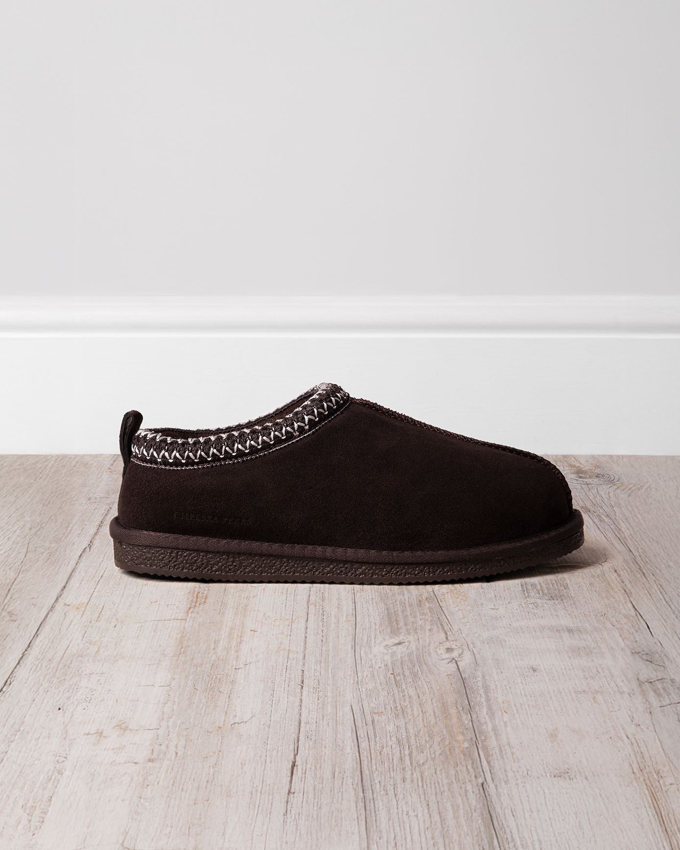 Suede Sheepskin Short Boot Slippers - Brown
