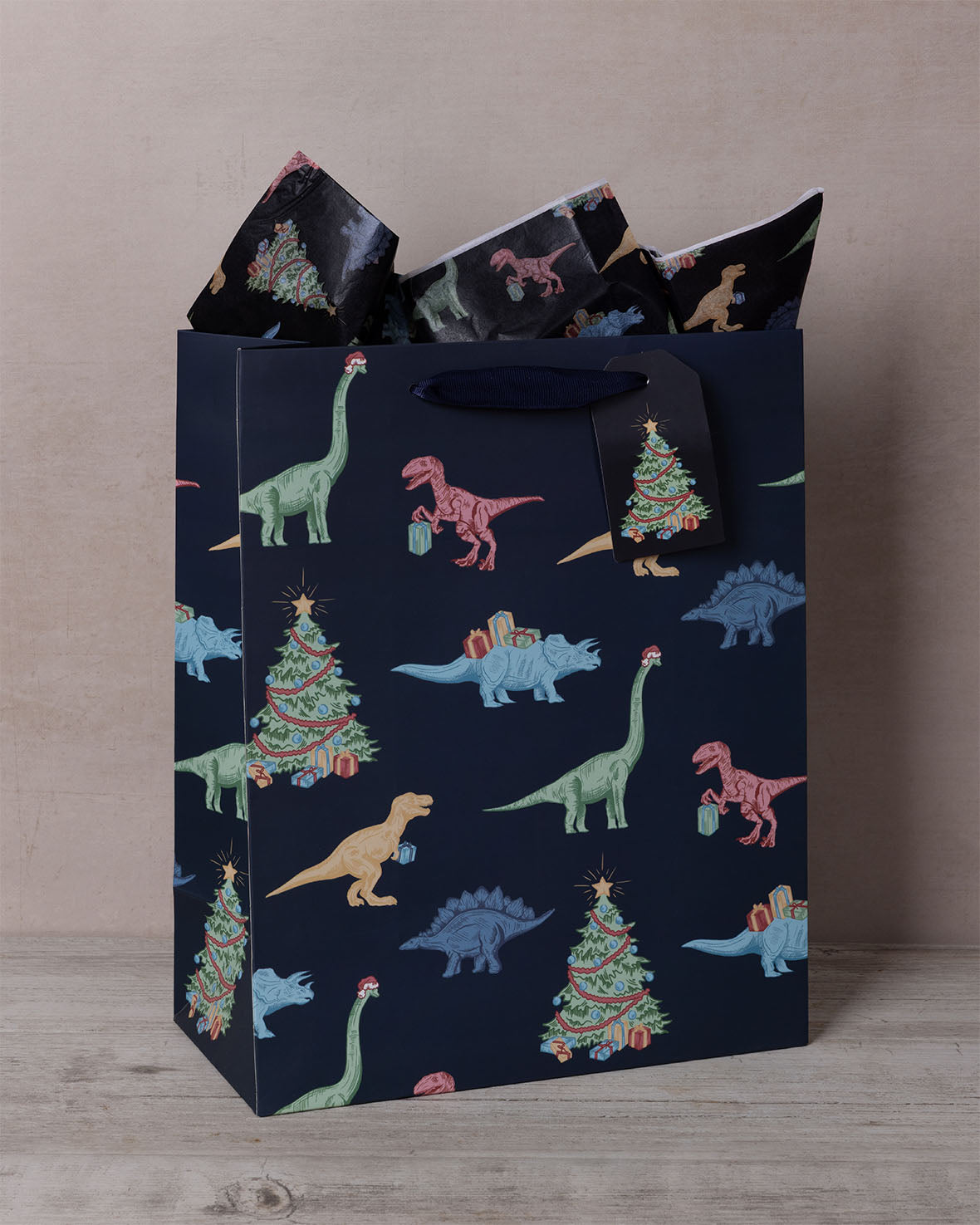 Christmas Dinosaur Print Tissue Paper