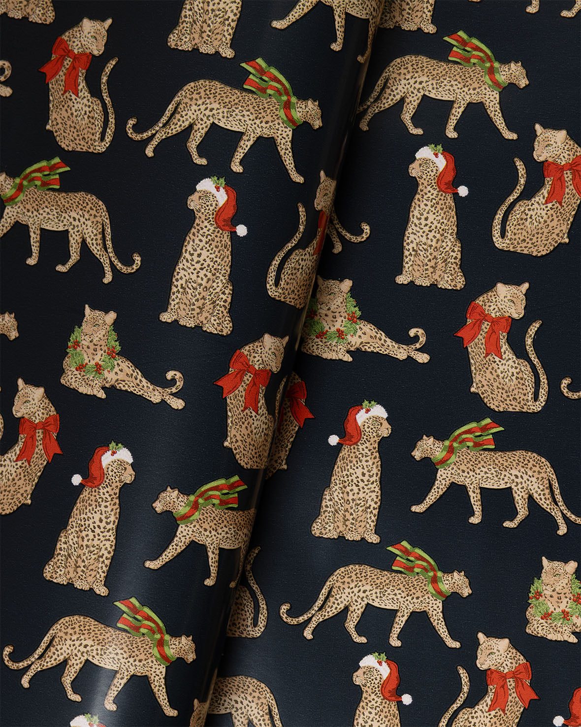 Christmas Leopard Print Wrapping Paper