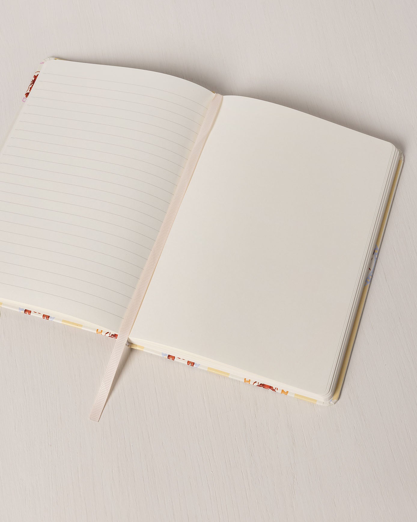 Hardback Lined Notebook - Lobster Stripe Print