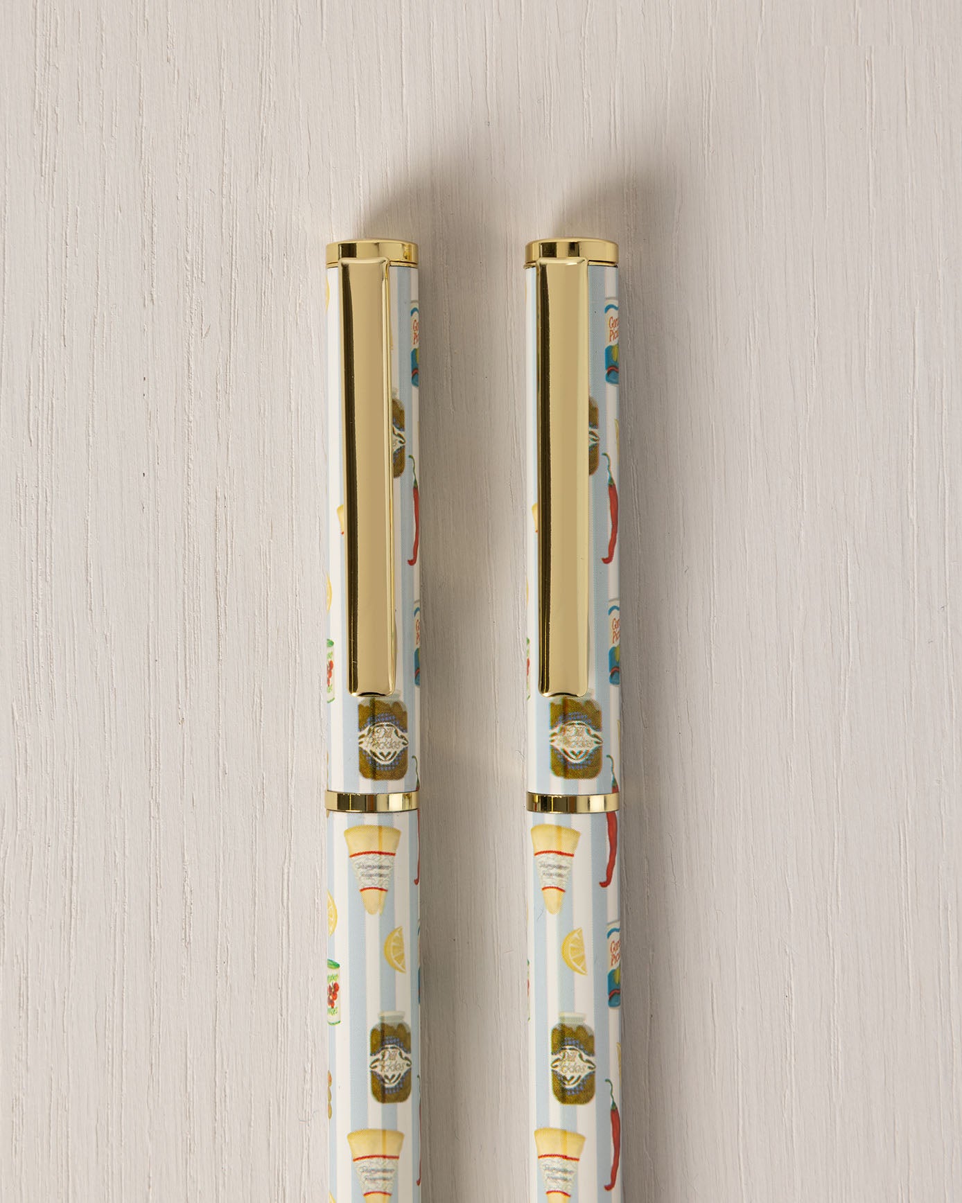 Twin Pack Boxed Pen Set - Deli Stripe Print