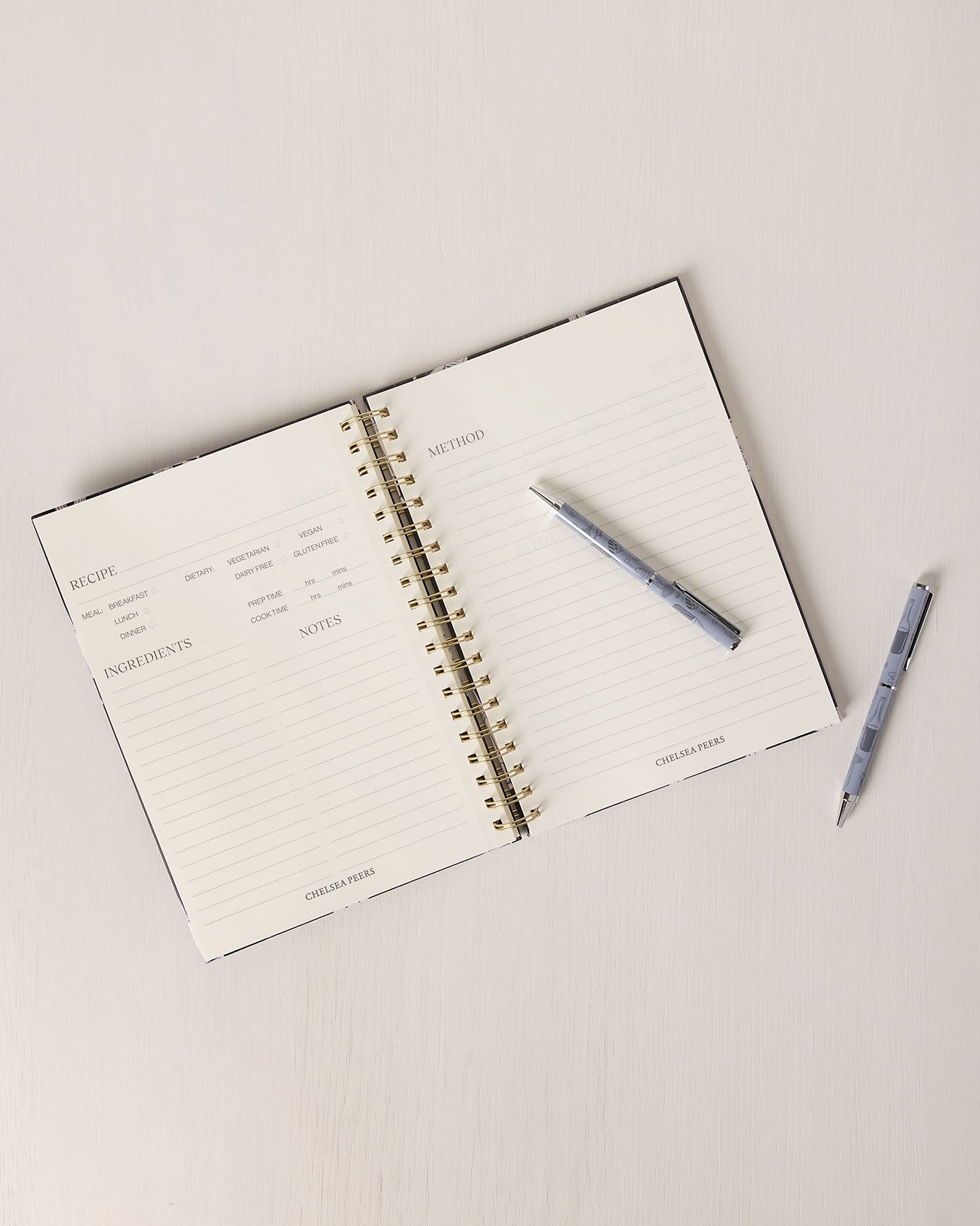 Twin Pack Boxed Pen Set - Blue Supper Club Print