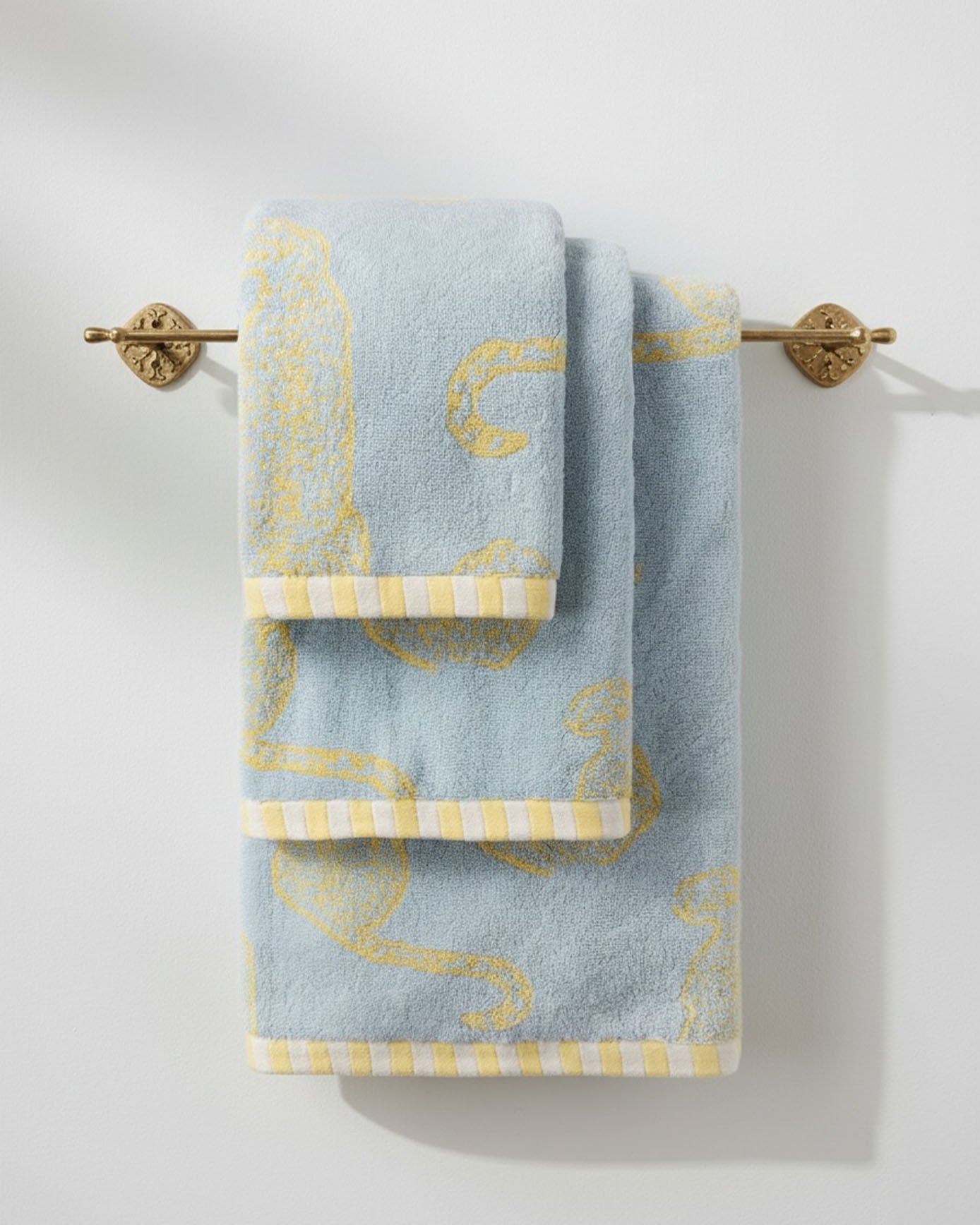 Cotton Resting Leopard Print Towel