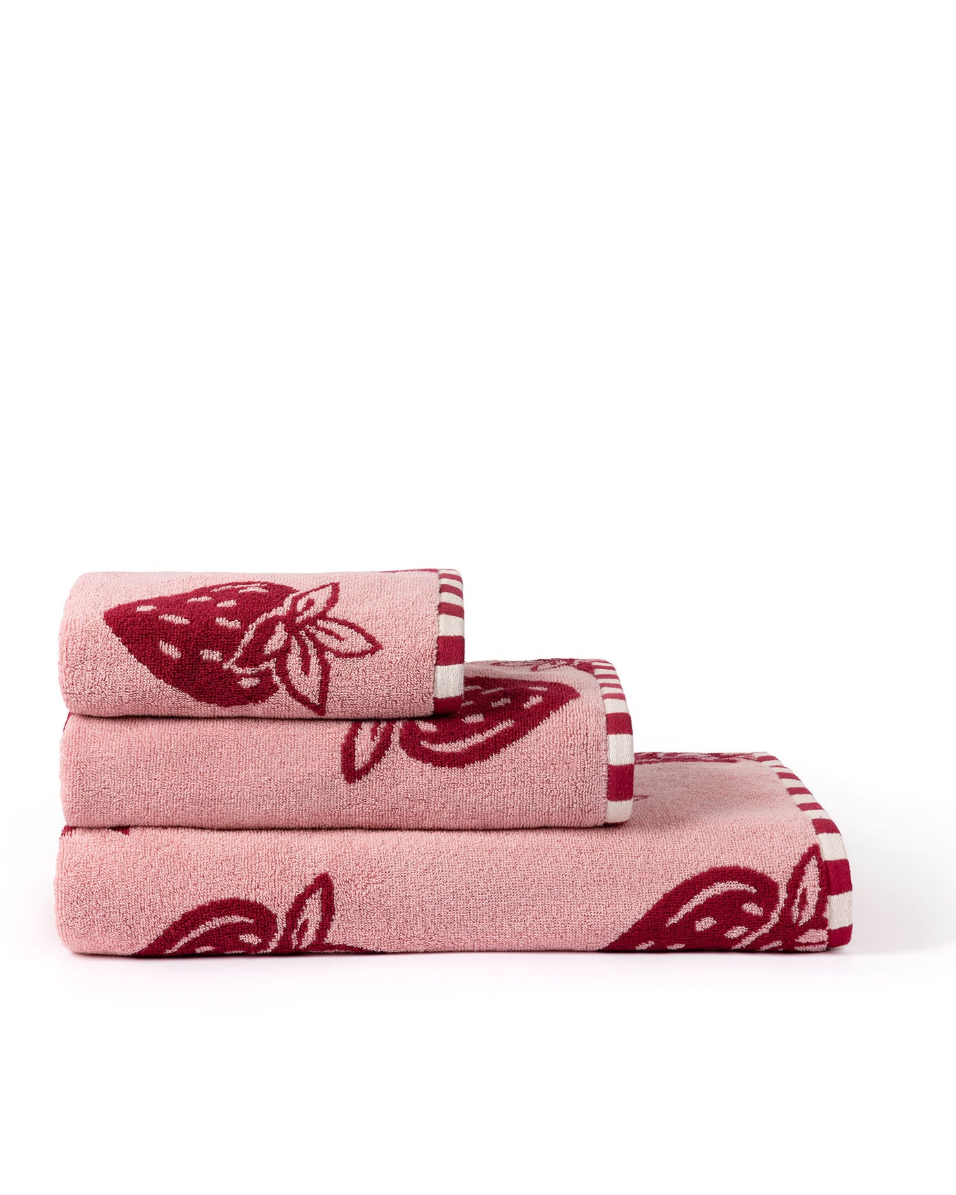 Cotton Strawberry Fields Print Towel