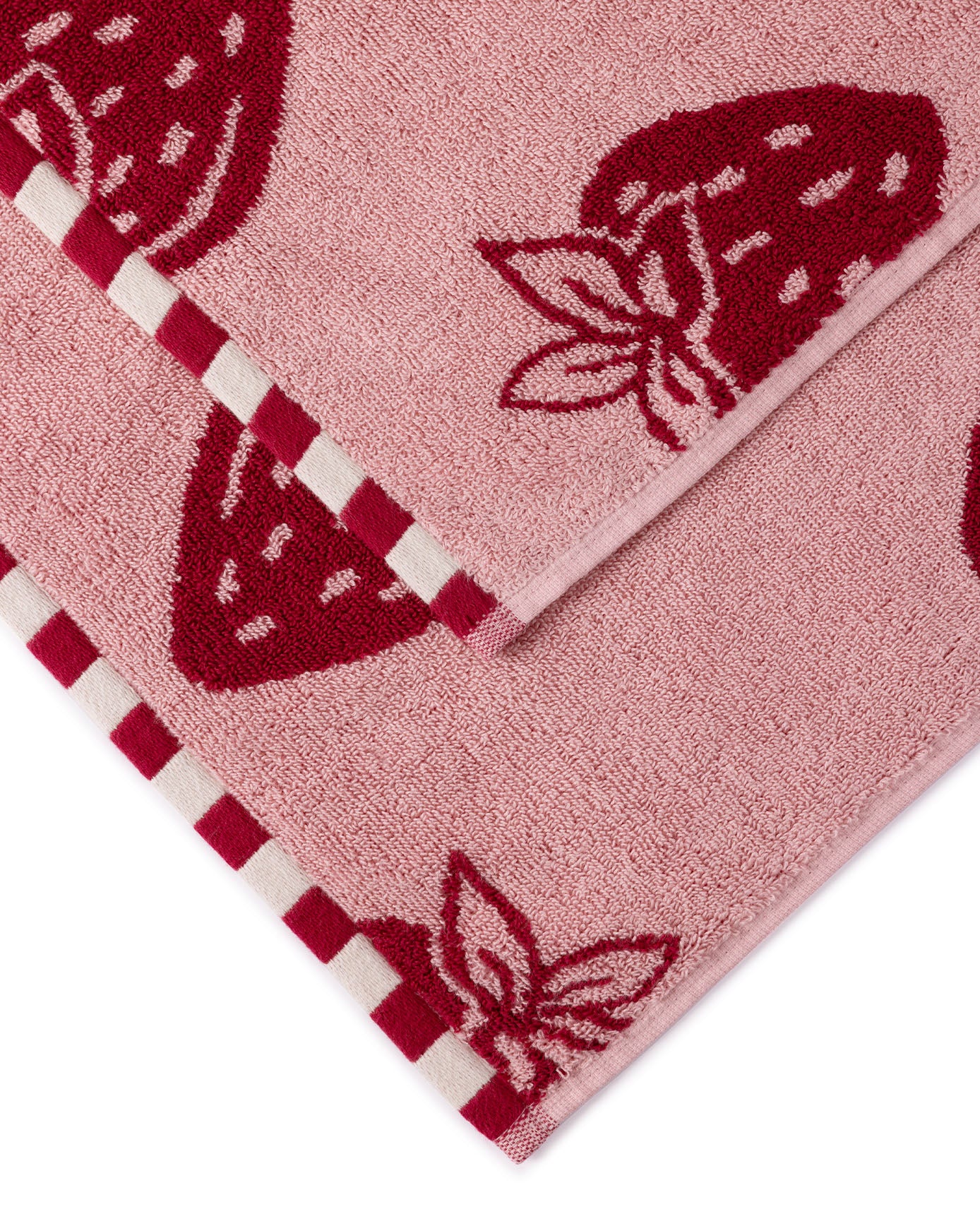 Cotton Strawberry Fields Print Towel