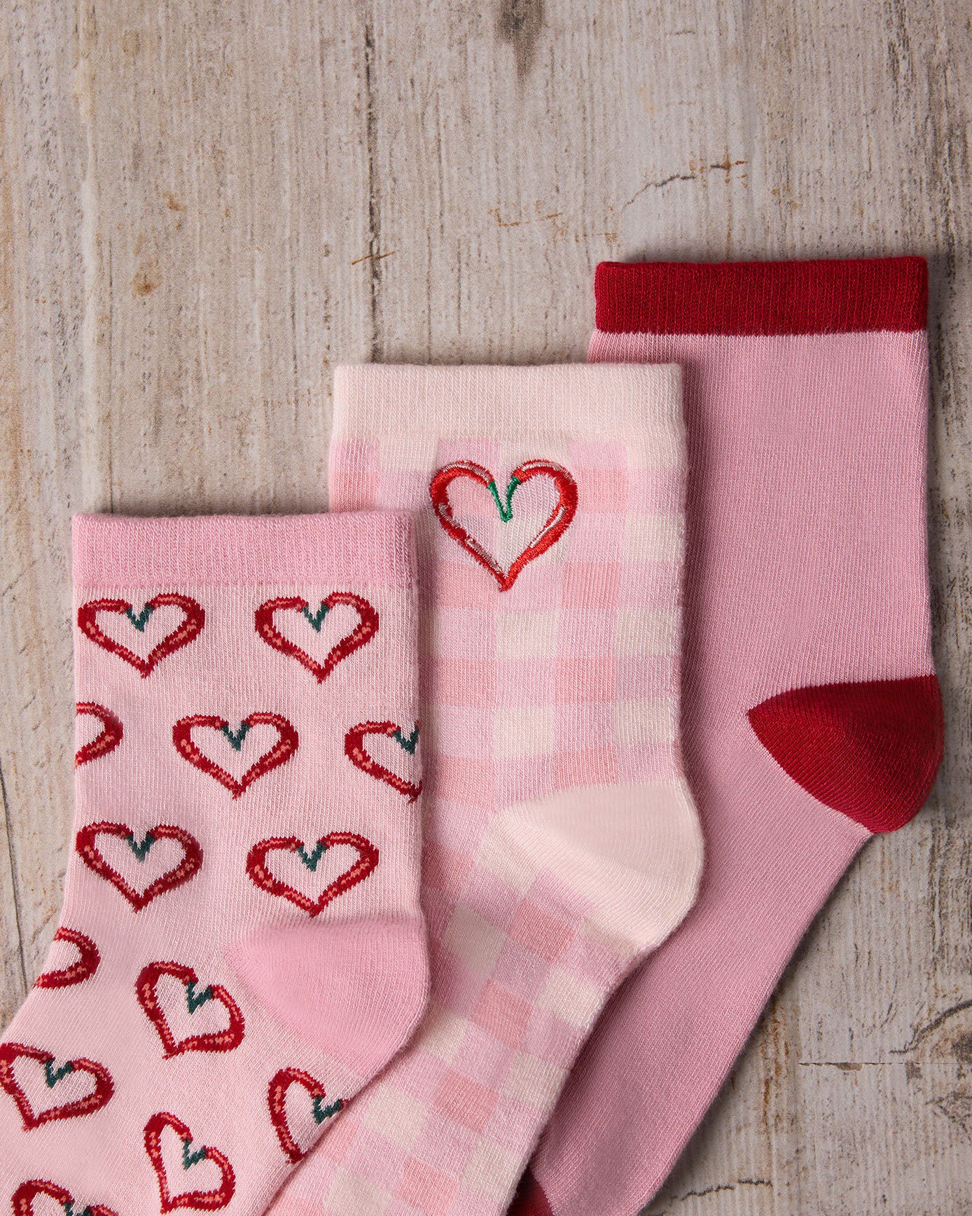 Chilli Heart Socks 3 Pack