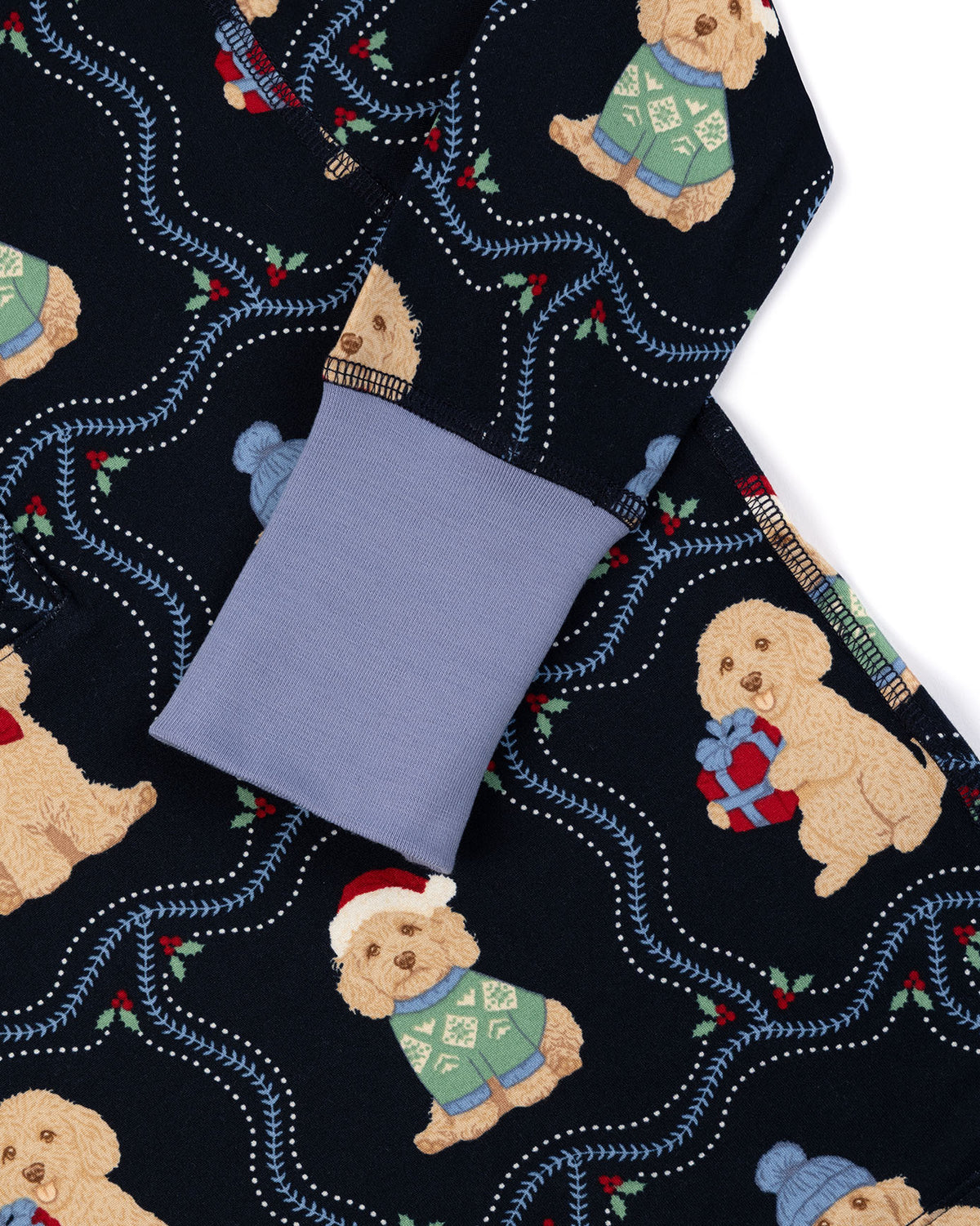 Kids Christmas Chip the Cockapoo Portraits Print Long Pyjama Set
