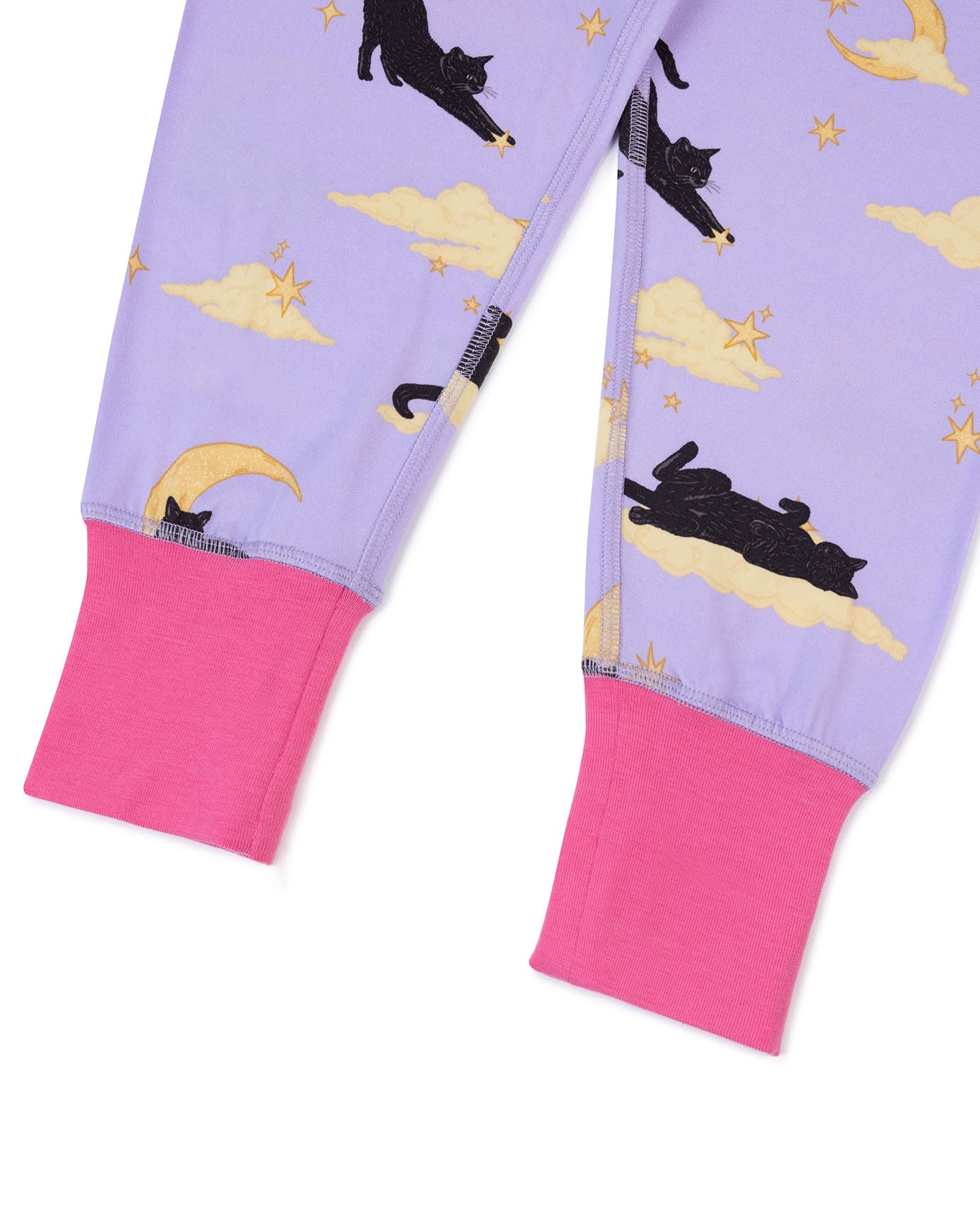Kids Halloween Cat Print Long Pyjama Set
