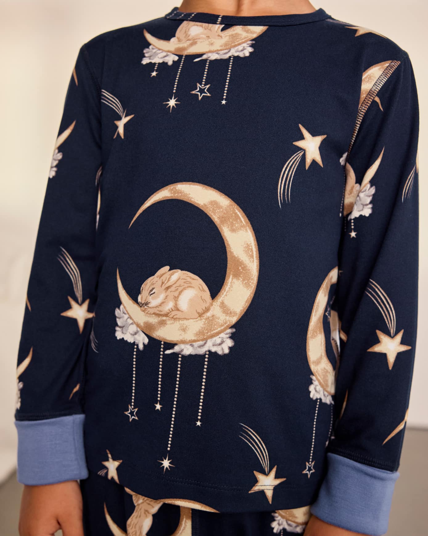 Kids Lunar Bunny Print Long Pyjama Set