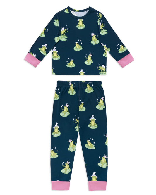 Kids Enchanted Frog Print Long Pyjama Set