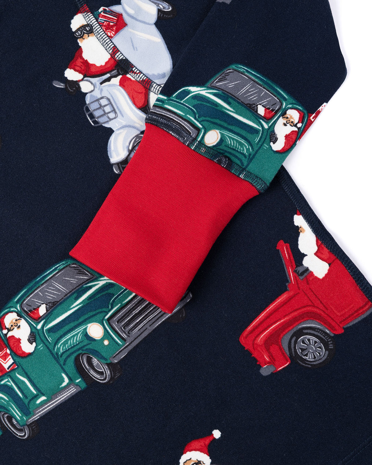 Kids Christmas Santa Road Trip Print Long Pyjama Set