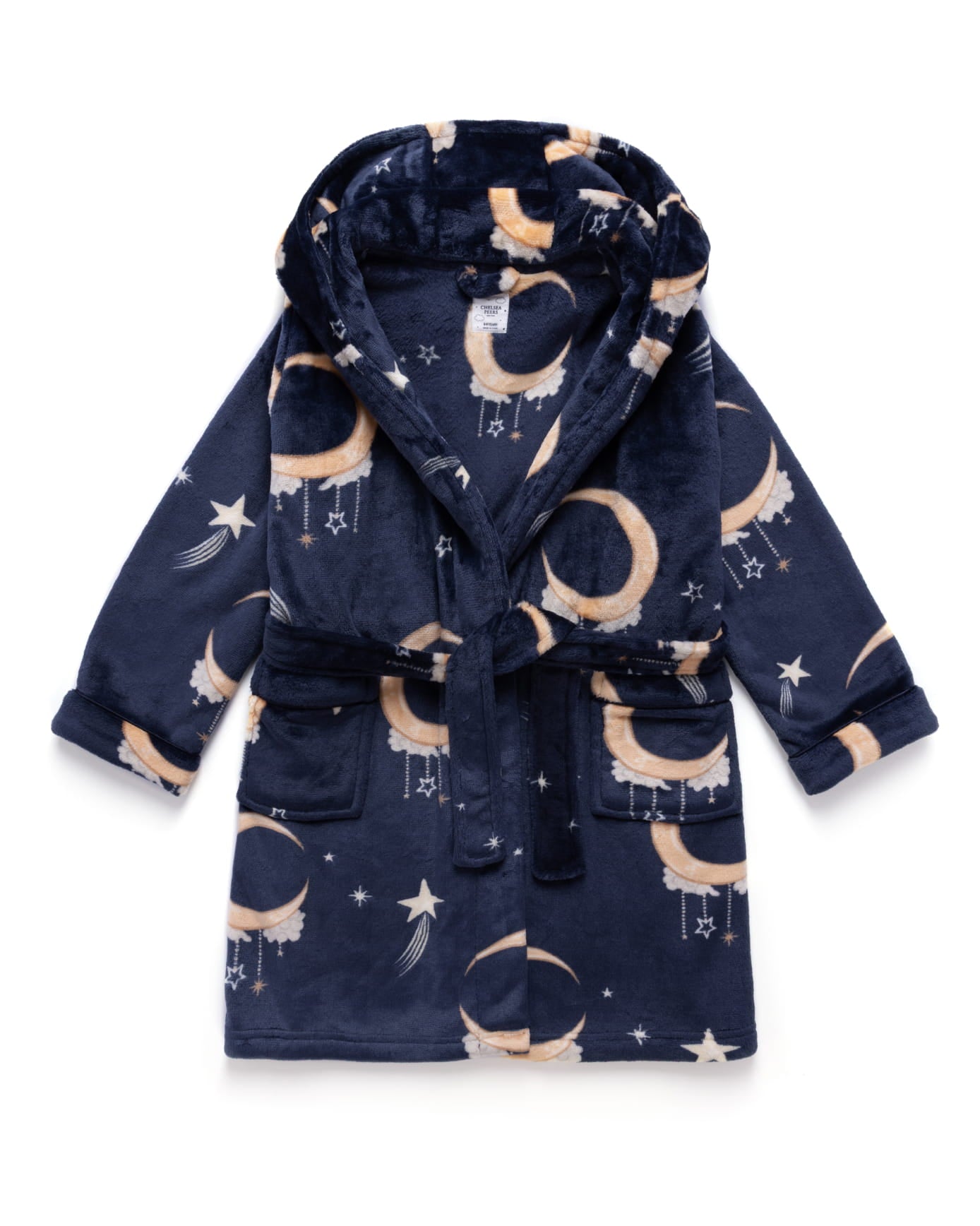 Kids Fleece Lunar Print Dressing Gown