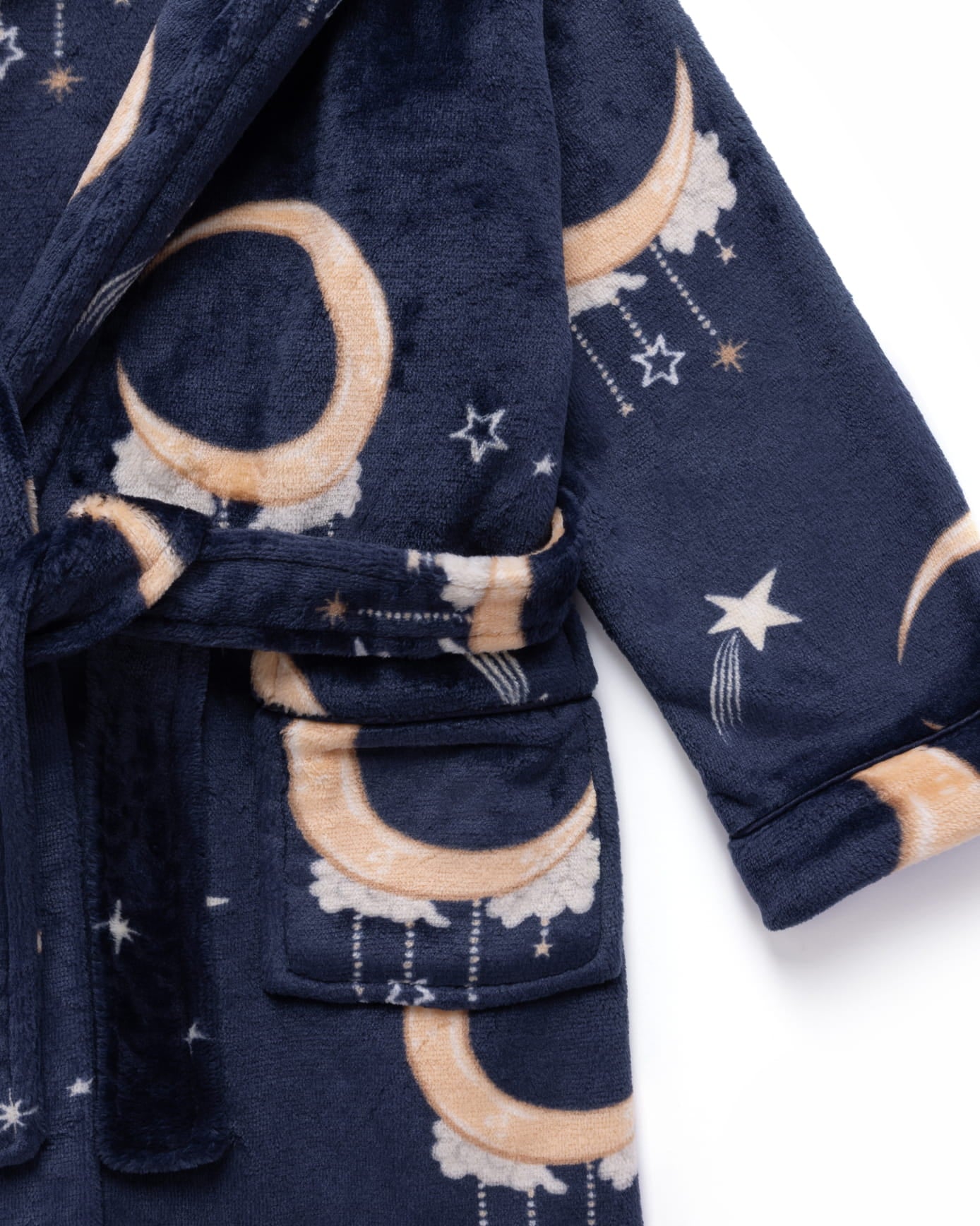 Kids Fleece Lunar Print Dressing Gown