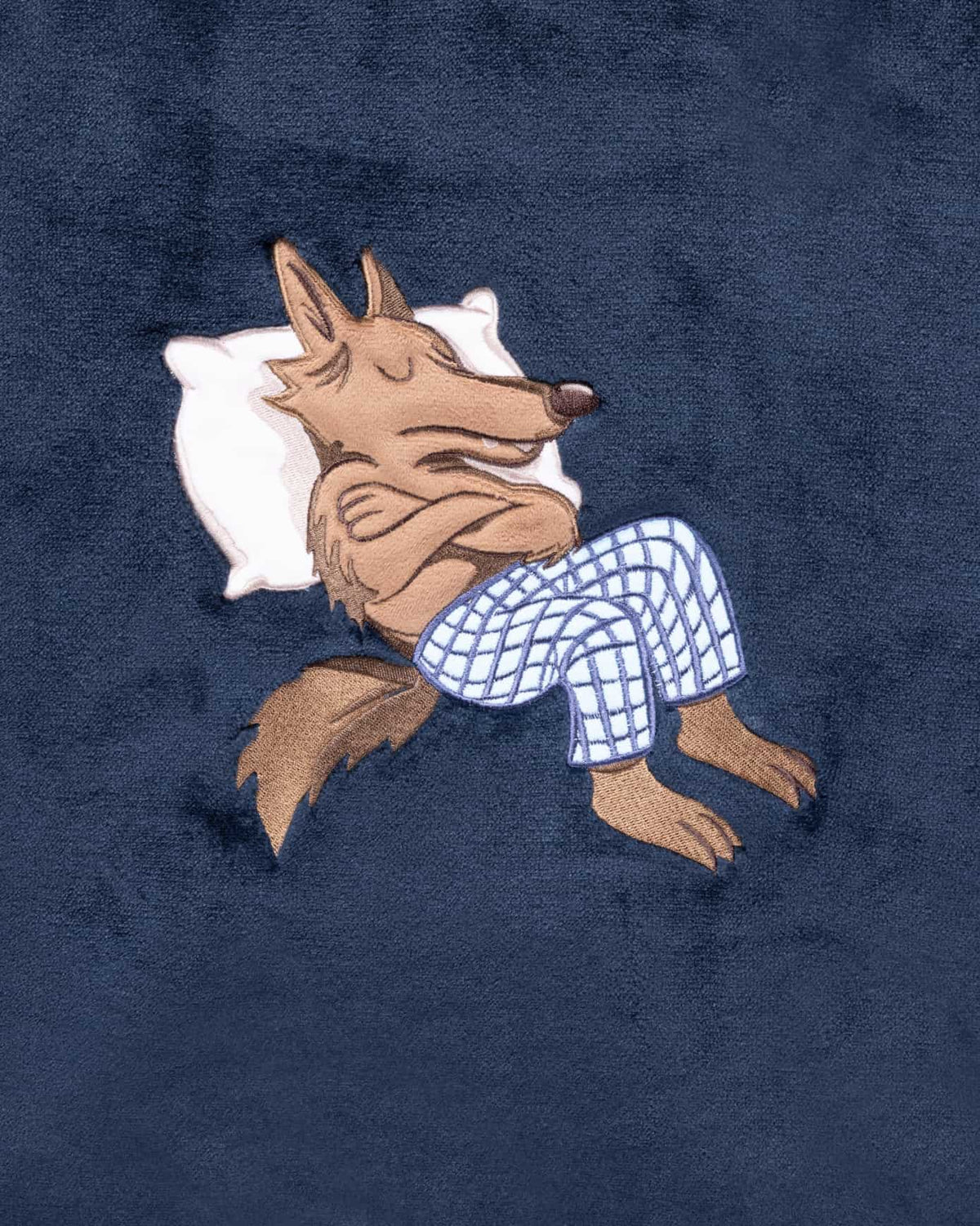 Kids Fleece Nap Bandit Wolf Print Blanket Hoodie
