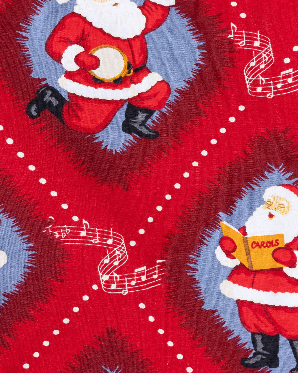 Baby Organic Cotton Christmas Santa Songbook Print Sleepsuit