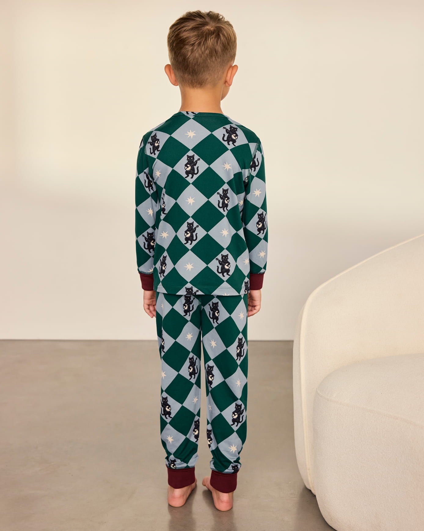 Kids Two Pack Midnight Serenade / Moonlit Knight Print Long Pyjama Set