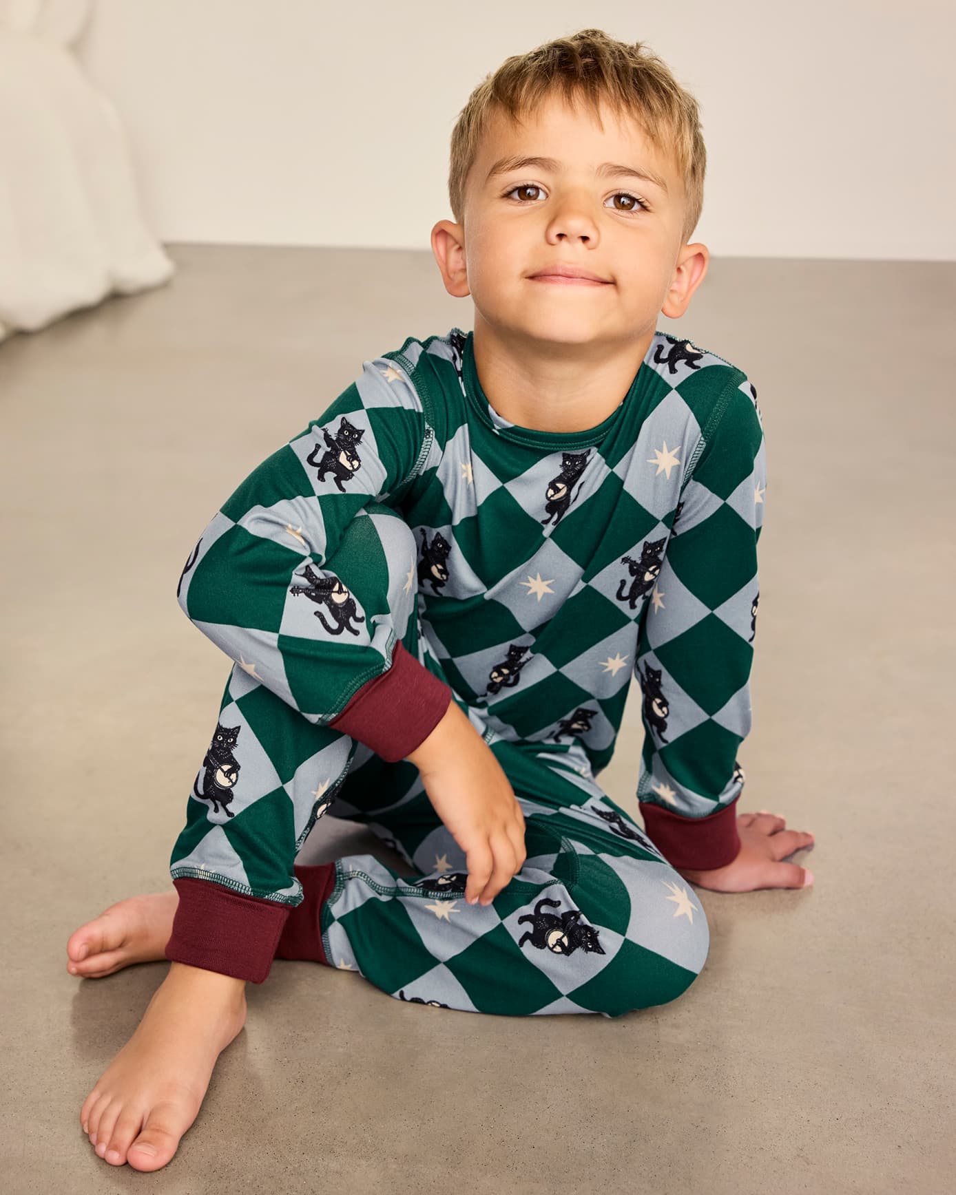 Kids Two Pack Midnight Serenade / Moonlit Knight Print Long Pyjama Set