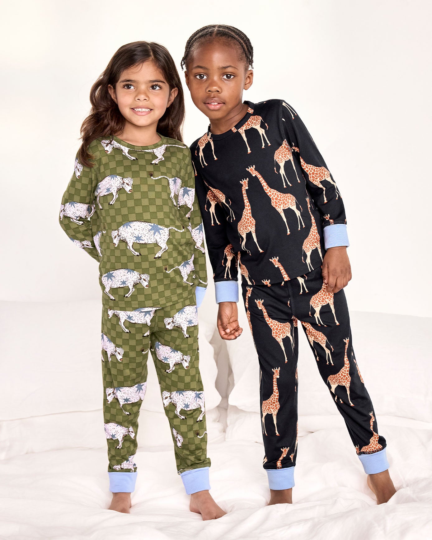 model note: (Left) Natalia is 3'7" and is wearing a size UK 5-6 (Right) Zuriel is 3'8" and is wearing a UK 5-6