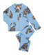 Kids' Lotus Tiger Print Long Pyjama Set - Blue