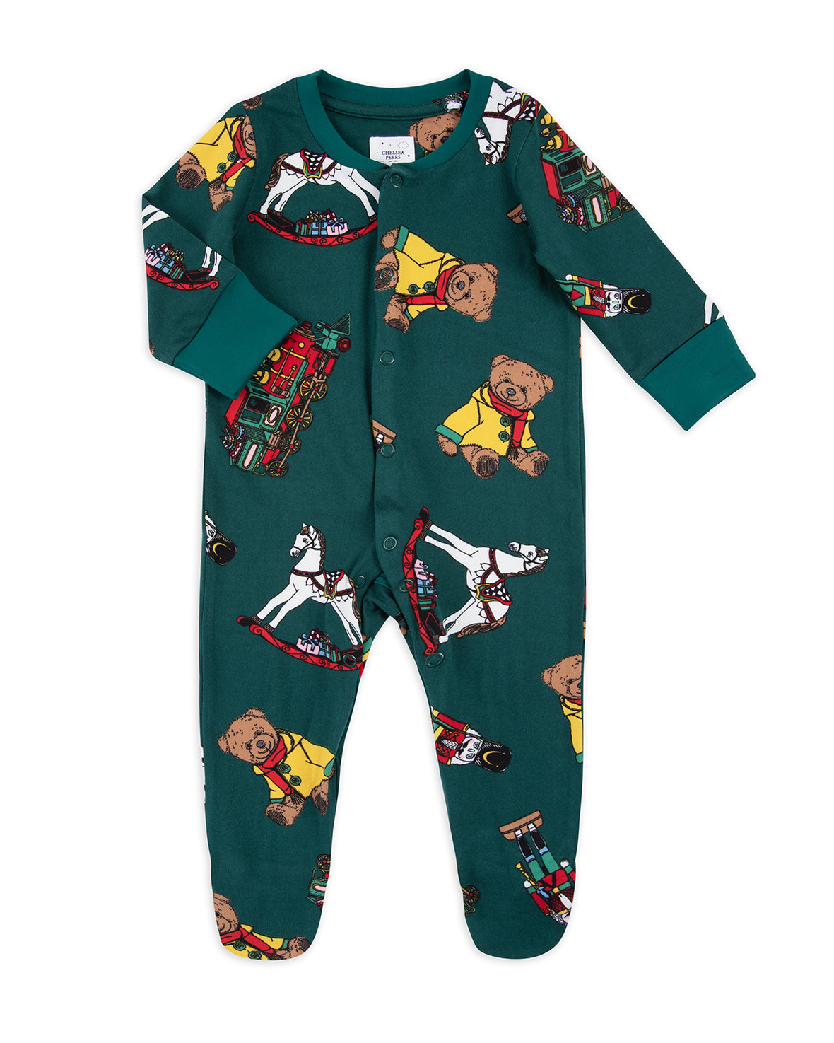 Baby Christmas Toys Print Sleepsuit