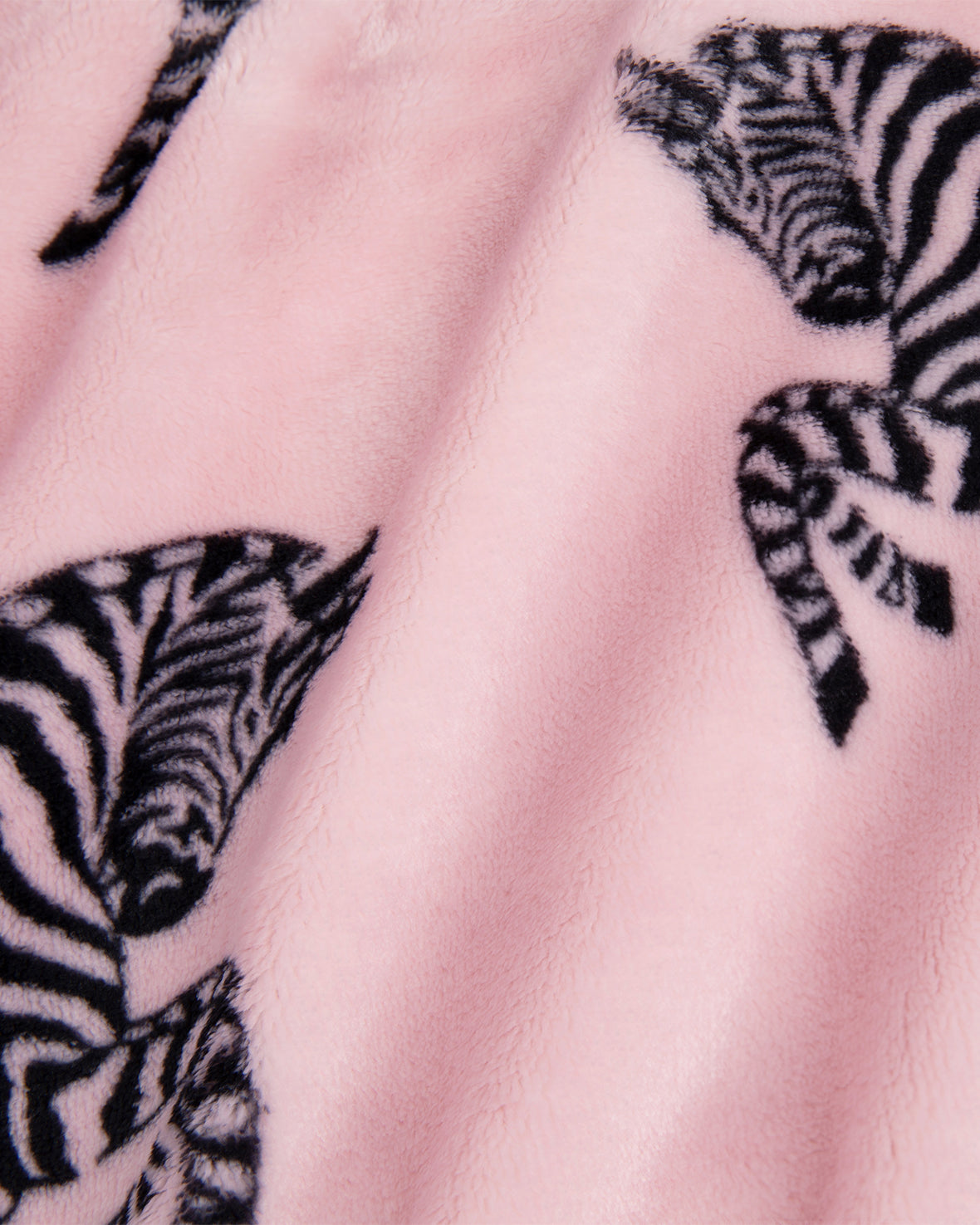 Fleece Jumping Zebra Print Dressing Gown