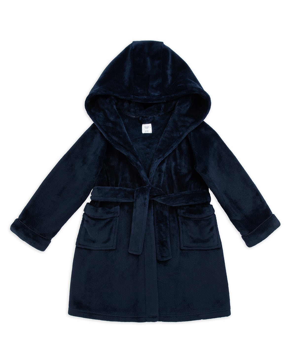 Kids Fleece Dressing Gown - Navy