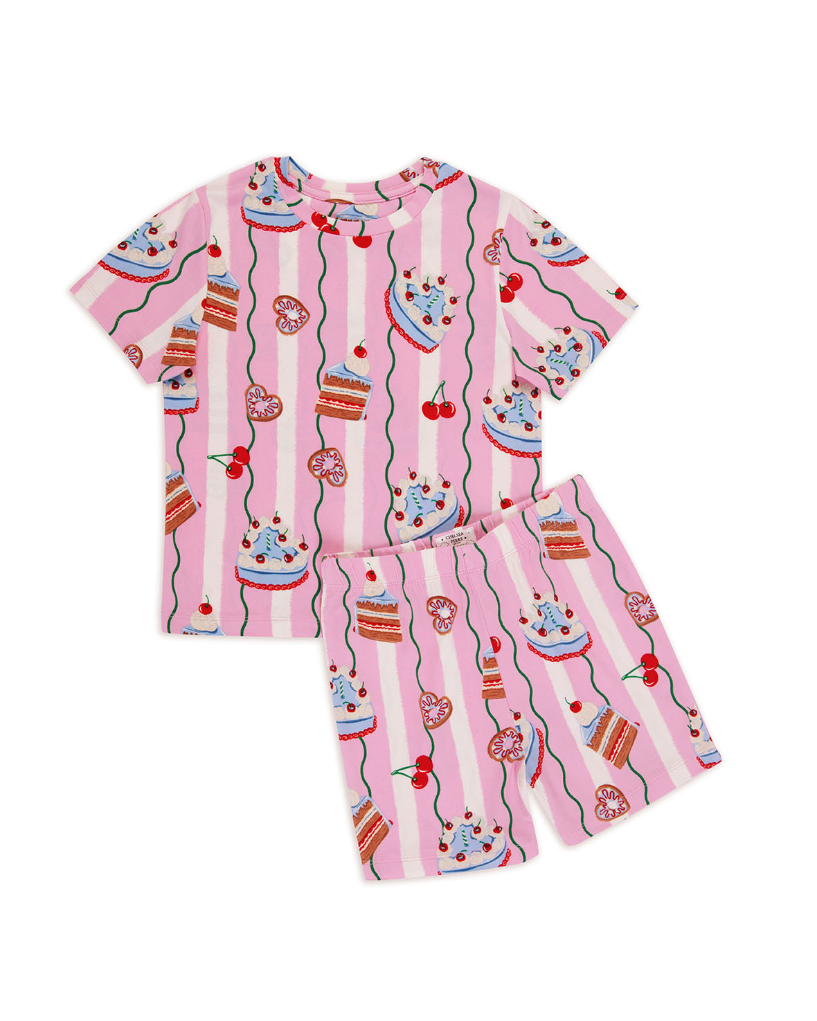 Kids Cake Print Short Pyjama Set