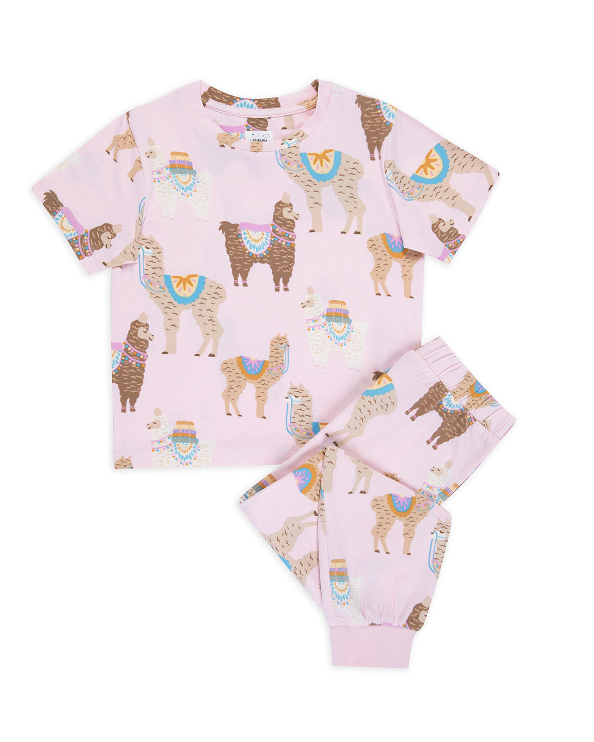 Kids Alpaca Print Long Pyjama Set