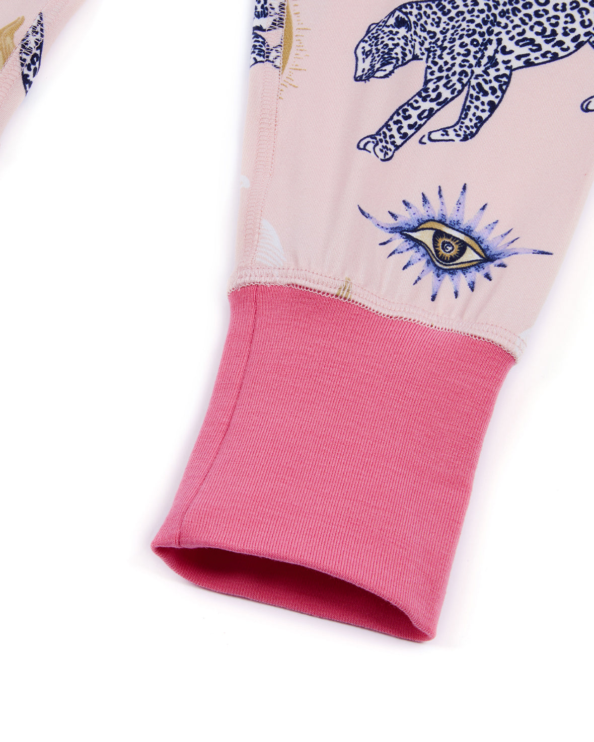 Kids Celestial Leopard Print Long Pyjama Set