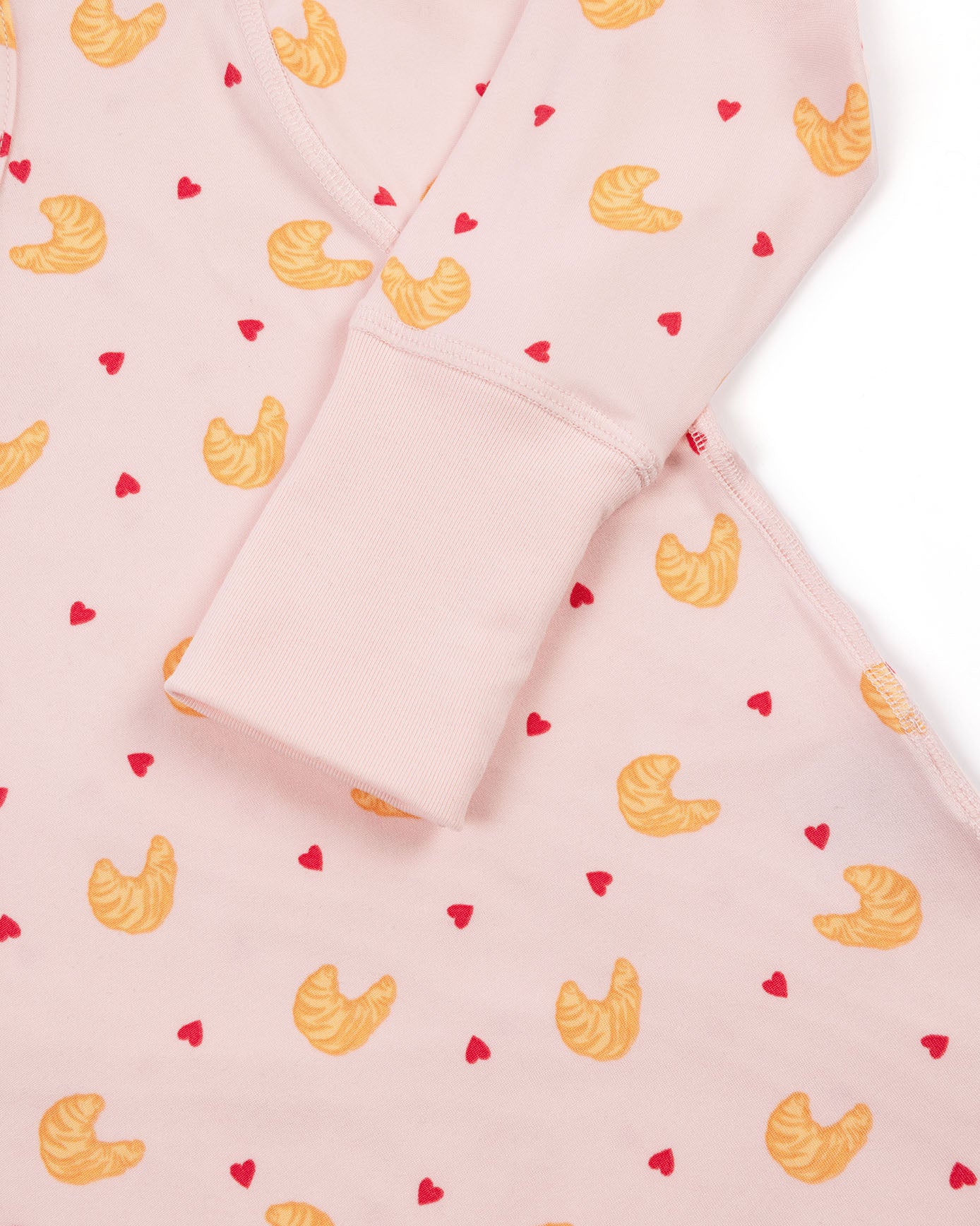 Kids Croissant Print Long Pyjama Set
