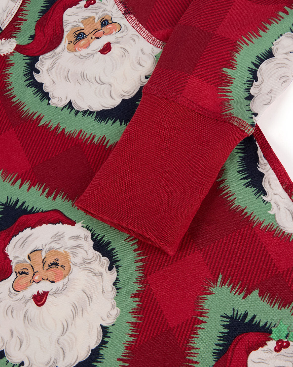 Kids Christmas Jolly Santa Print Long Pyjama Set