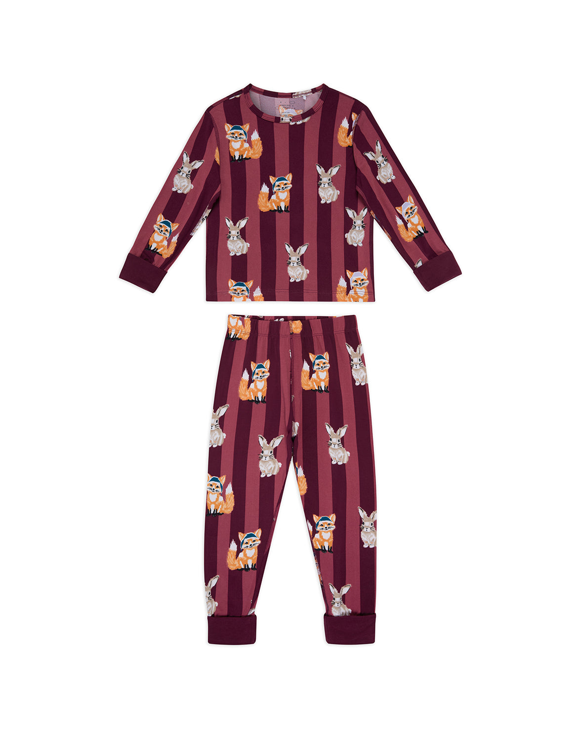 Kids Fox and Hare Long Pyjama Set