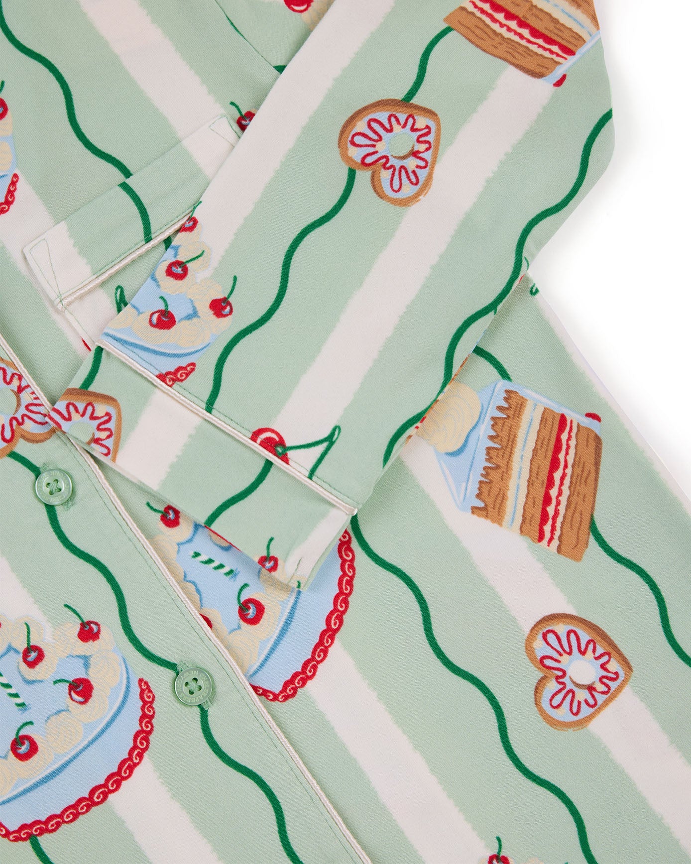 Kids Cake Print Long Pyjama Set