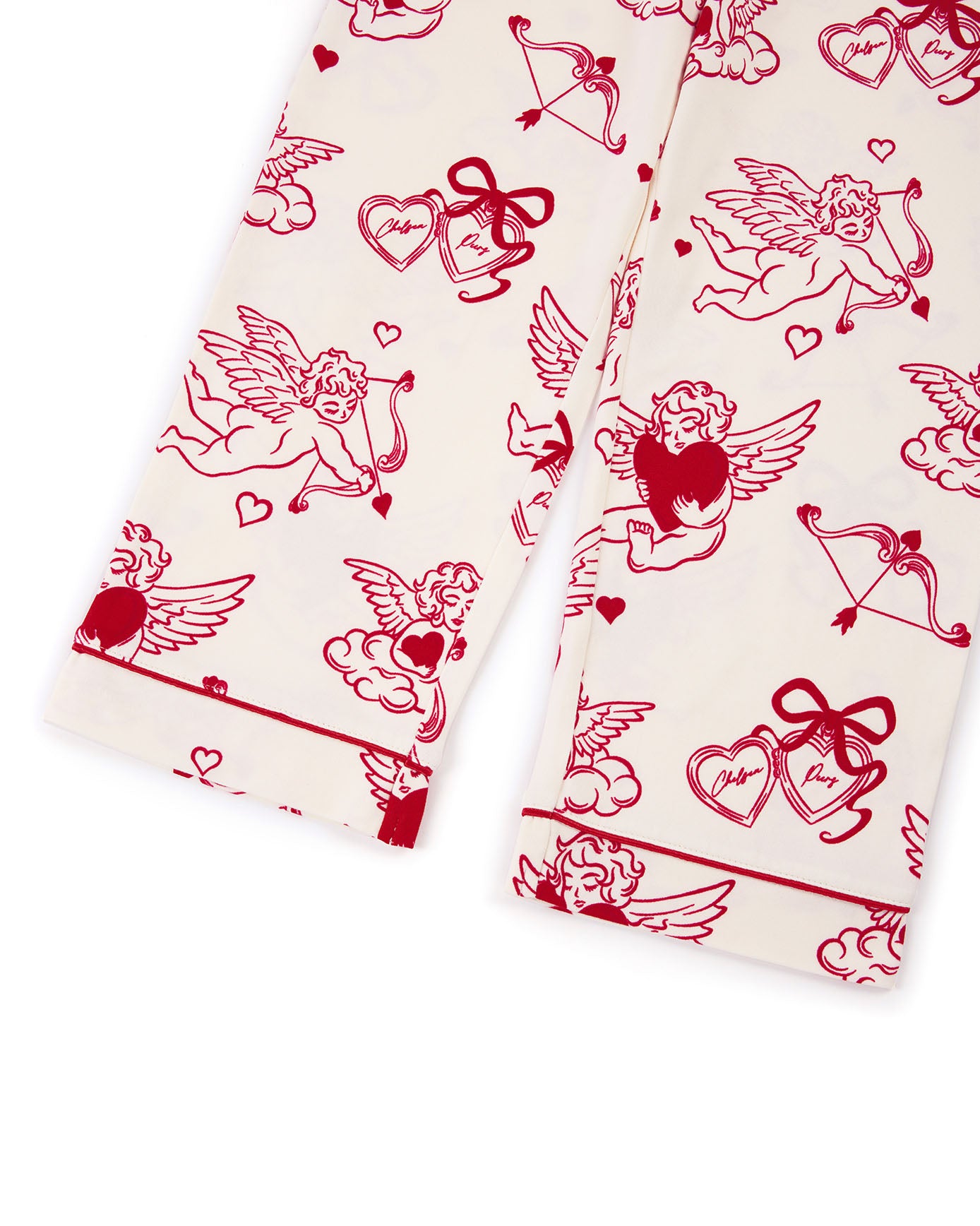 Kids Valentine's Cherubs Print Long Pyjama Set