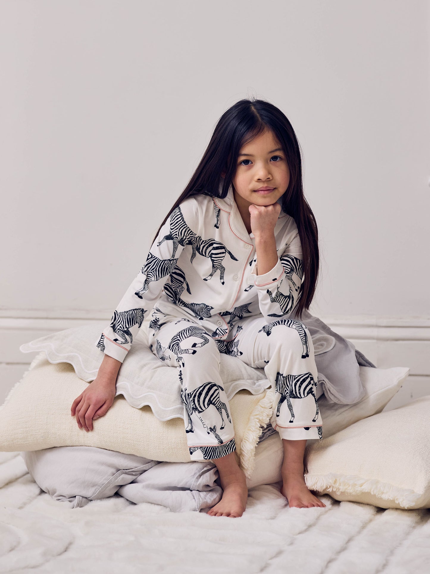 Kids Zebra Print Long Pyjama Set