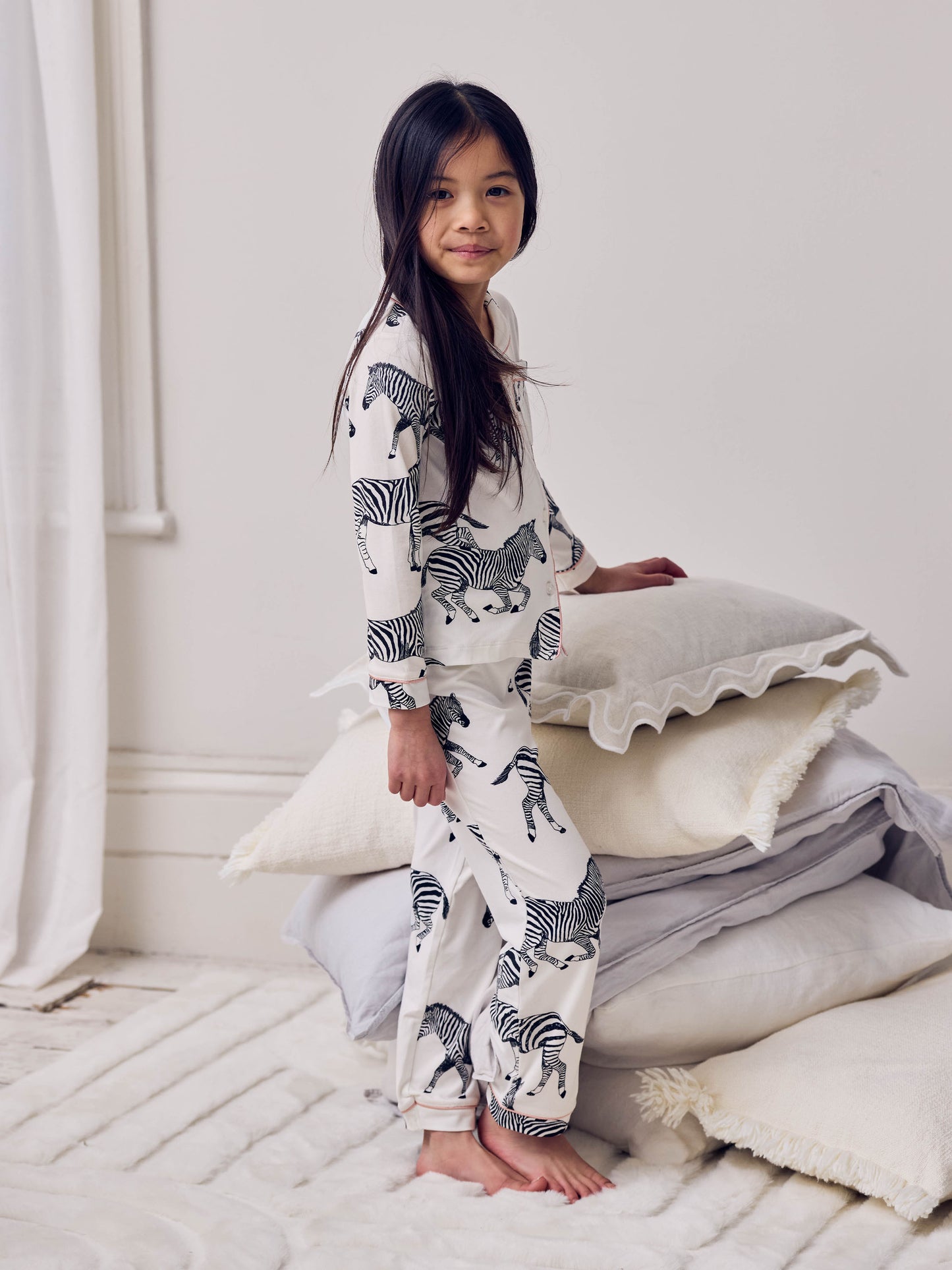 Kids Zebra Print Long Pyjama Set