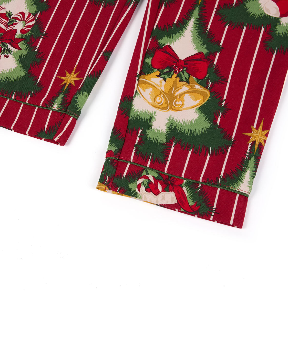 Kids Organic Cotton Christmas Tree Stripe Long Pyjama Set